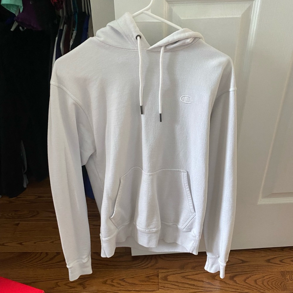 White champion hoodie